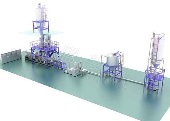 Πετροχημικό πλαστικό Polimerization Pelletizing η ενέργεια μηχανών αποδοτική για τη σκόνη PP